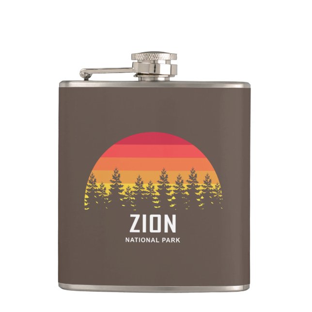 Zion National Park Hip Flask (Front)