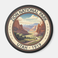 Zion National Park Illustration Travel Art