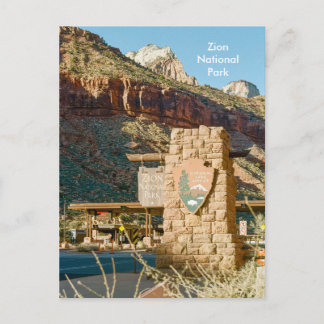 Zion National Park on Film Postcard