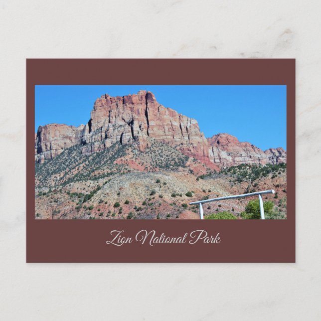 Zion National Park Postcard (Front)