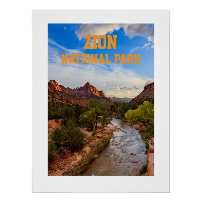 Zion National Park Poster (Front)