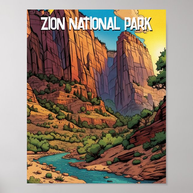 zion national park  poster (Front)