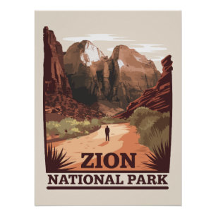 Zion National Park Poster