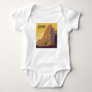 Zion National Park Ram Baby Bodysuit