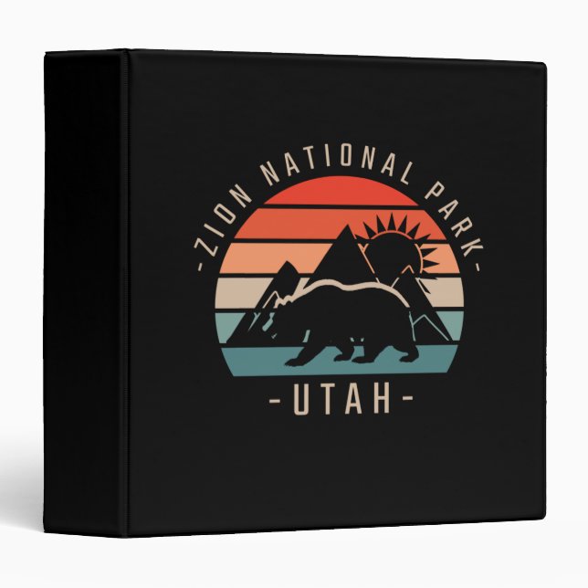 Zion National Park Retro Binder (Front/Spine)