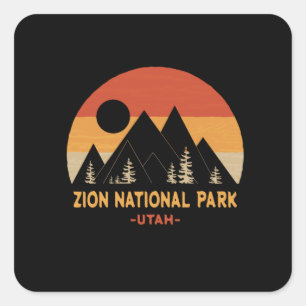 Zion National Park Square Sticker