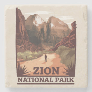 Zion National Park Stone Coaster