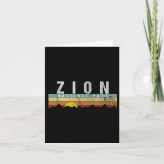 Zion National Park Tee Camping Hiking Tee  Card