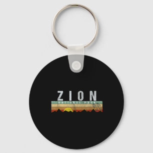 Zion National Park Tee Camping Hiking Tee Keychain
