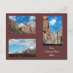 Zion National Park Template Postcard