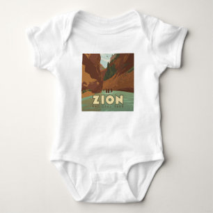 Zion National Park The Narrows Baby Bodysuit