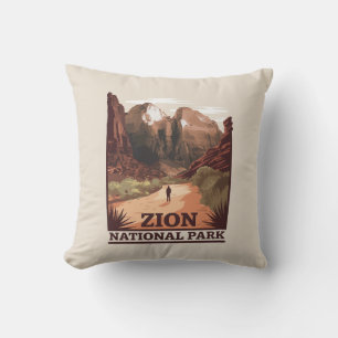 Zion National Park Throw Pillow