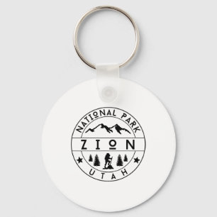 Zion National Park Utah Hiker Nature Hiking Outdoo Keychain