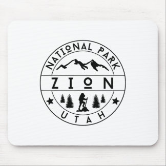 Zion National Park Utah Hiker Nature Hiking Outdoo Mouse Pad