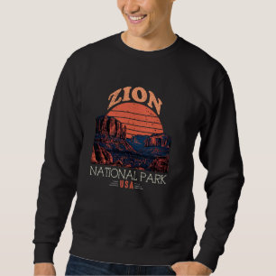 Zion National Park Utah Hiking Outdoors Travel Sou Sweatshirt