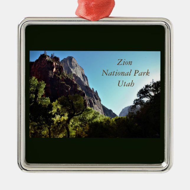 Zion National Park Utah Metal Ornament (Front)