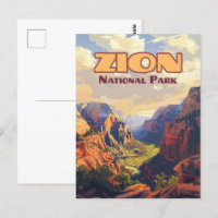 Zion National Park Utah Moab Canyon Retro