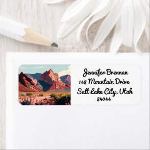 Zion National Park Utah Mountains Retour Adresse