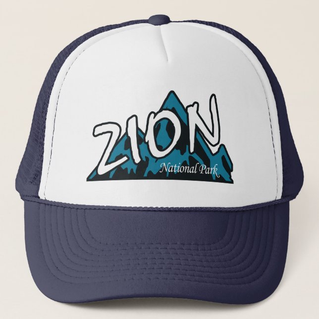 Zion National Park Utah Mountains Trucker Hat (Front)
