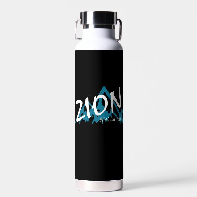 Zion National Park Utah Mountains Water Bottle (Front)