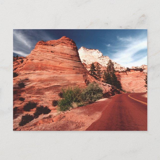 Zion National Park Utah Post card - Customized (Front)
