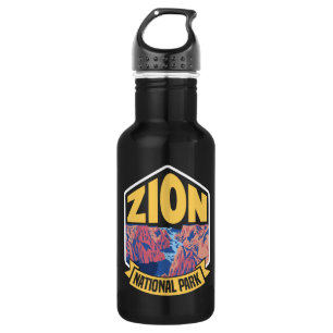 Zion National Park Utah Retro 532 Ml Water Bottle