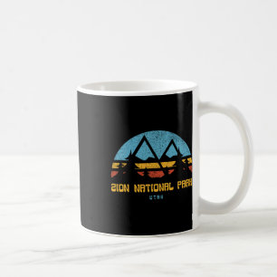Zion National Park Utah Retro Vintage Hiking Gift Coffee Mug