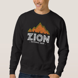 Zion National Park Utah Retro Vintage Sweatshirt