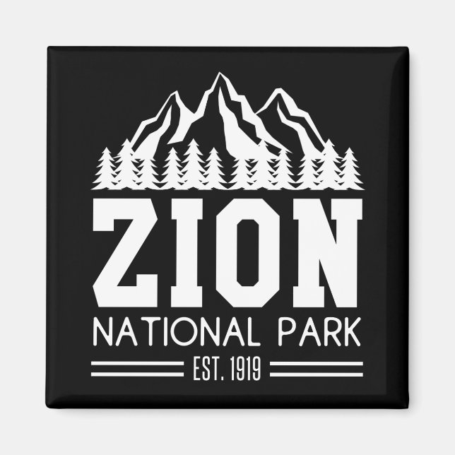 Zion National Park Utah USA Outdoors Hiking Magnet (Front)