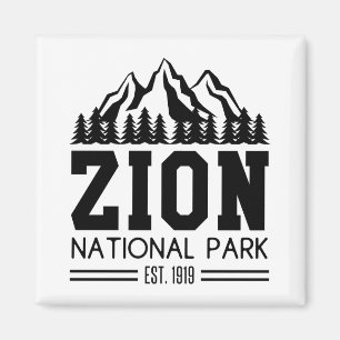 Zion National Park Utah USA Outdoors Hiking  Magnet