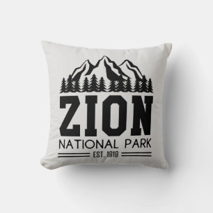 Zion National Park Utah USA Outdoors Hiking Throw Pillow