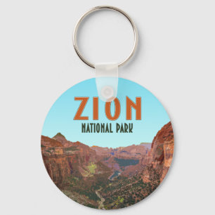 Zion National Park Utah Vintage Keychain