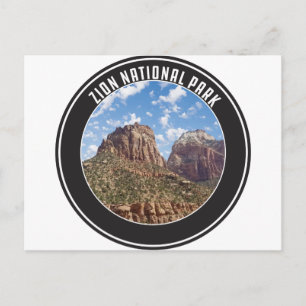 Zion National Park Utah Vintage Retro Zion Canyon Postcard
