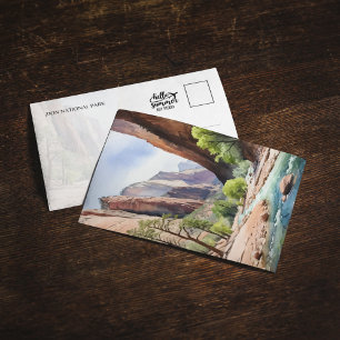 Zion National Park Utah Watercolor Invitation
