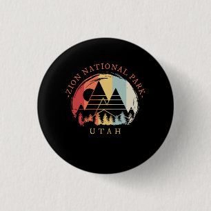 Zion National Park Vintage 1 Inch Round Button