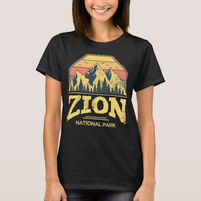Zion National Park Vintage T-Shirt (Front)