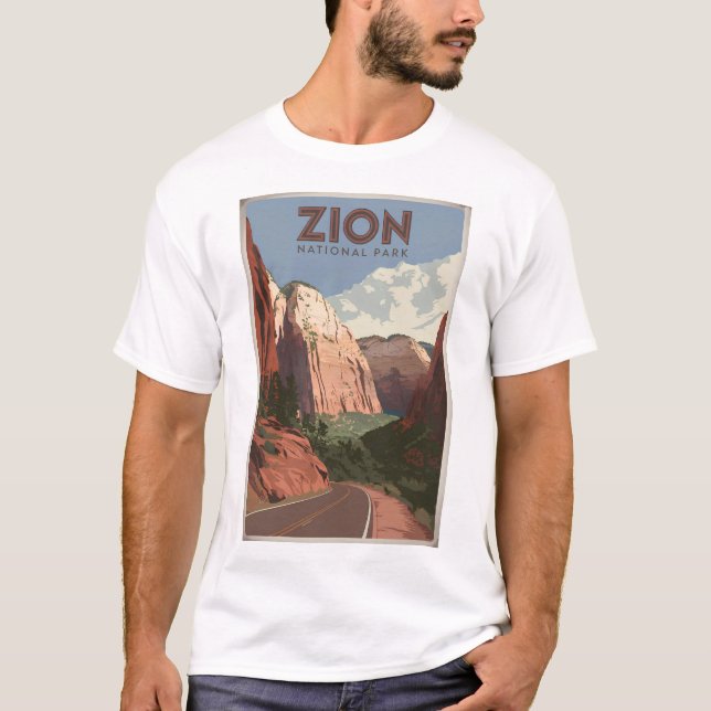Zion National Park vintage T-Shirt (Front)