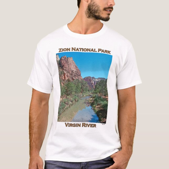 Zion National Park-Virgin River T-Shirt (Front)
