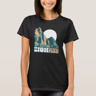 Zion National Park WPA Poster Style Graphic Utah T-Shirt