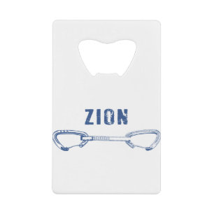 Zion Rock Climbing Quickdraw Credit Card Bottle Opener