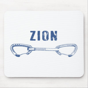 Zion Rock Climbing Quickdraw Mouse Pad