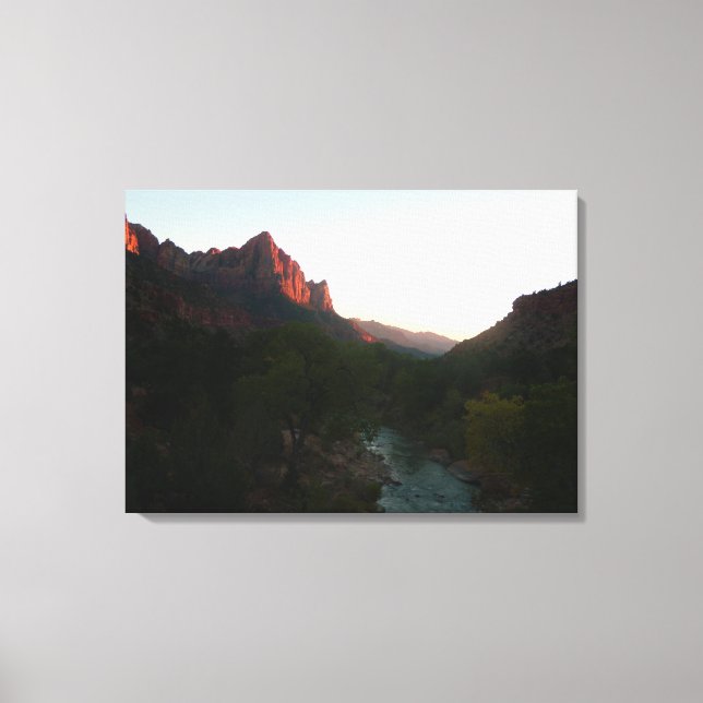 Zion Sunset Canvas Print (Front)