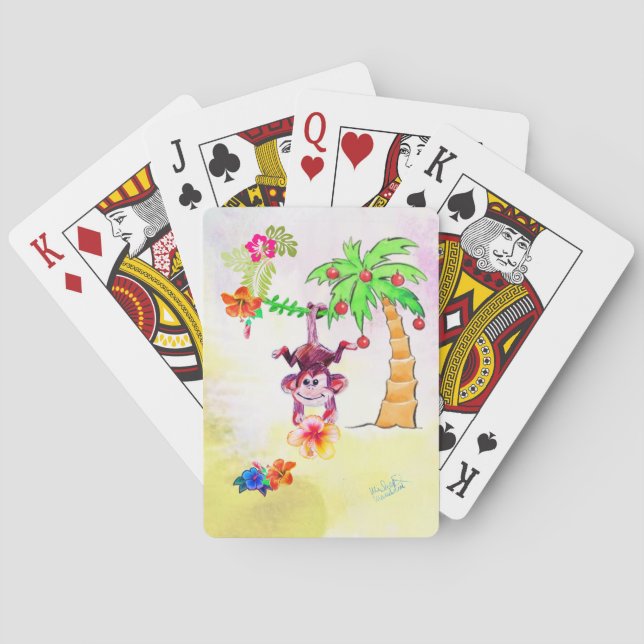 Zion the Monkey playing cards (Back)