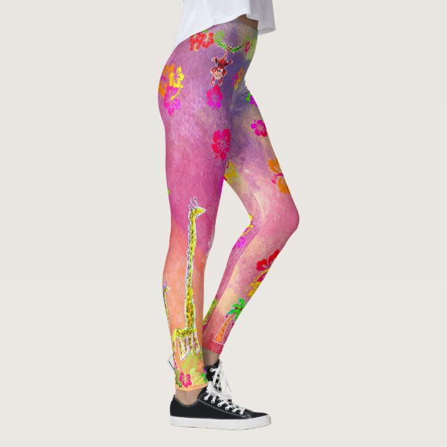 Zion the Monkey & Stretch Giraffe Leggings (Right)