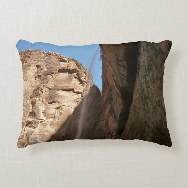 Zion's Weeping Rock at Zion National Park Decorative Pillow (Front)