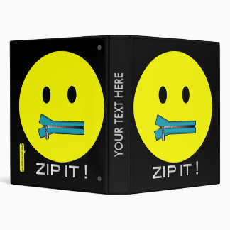 'zip it FACE BINDER
