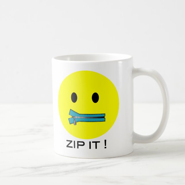 'zip it FACE MUG (Right)