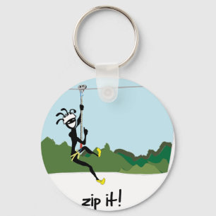 "Zip It!" Keychain