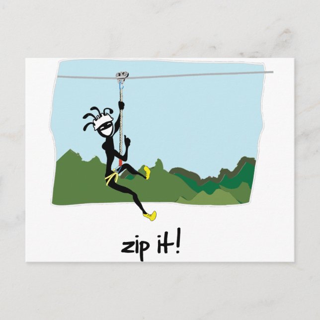 "Zip It!" Postcard (Front)