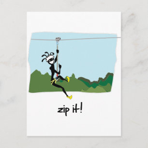 "Zip It!" Postcard